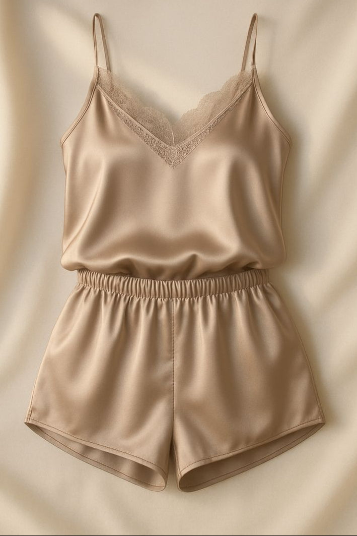 Sacred Softness Satin Top and Shorts